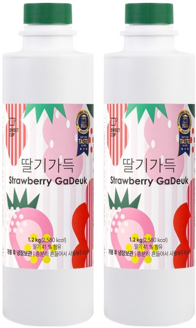스위트컵 딸기가득 농축액, 1.2kg, 2개