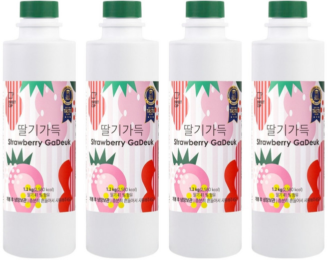 스위트컵 딸기가득 농축액, 1.2kg, 4개