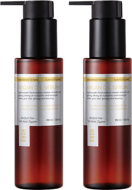 하라즈 아르간 오일 헤어 세럼, 100ml, 2개