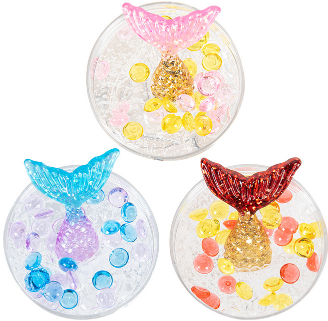 온비유 바닷속 인어공주 슬라임 3종, 레드골드 + 블루퍼플 + 핑크골드, 1세트