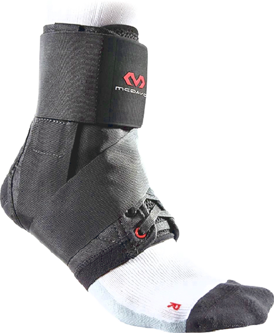 MCDAVID 195 極輕量綁帶式護踝, 黑色, 1個