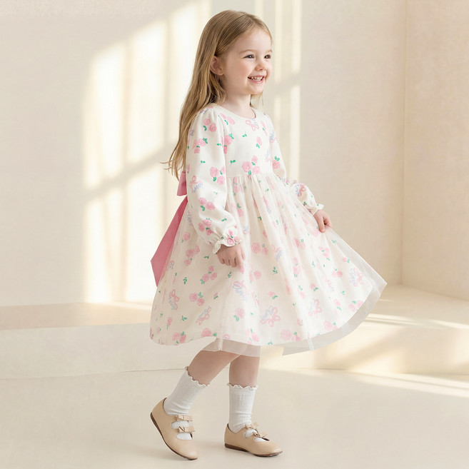 헤이미니 로지데이 리본샤 원피스