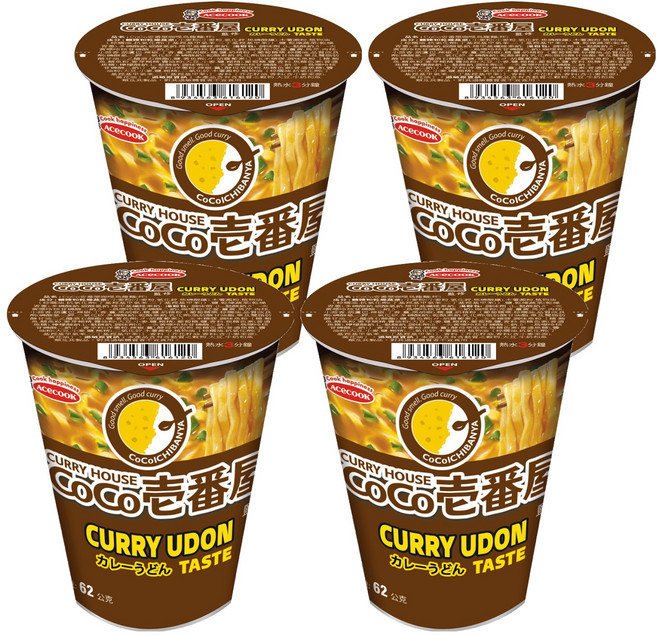 AceCOOK CoCo壱番屋咖哩烏龍麵, 4入