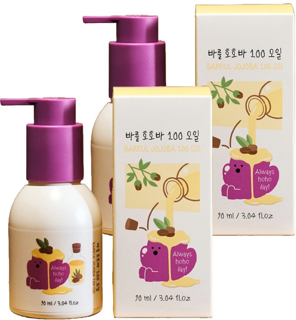 폴레드 유아용 바를 호호바 100 오일, 2개, 90ml