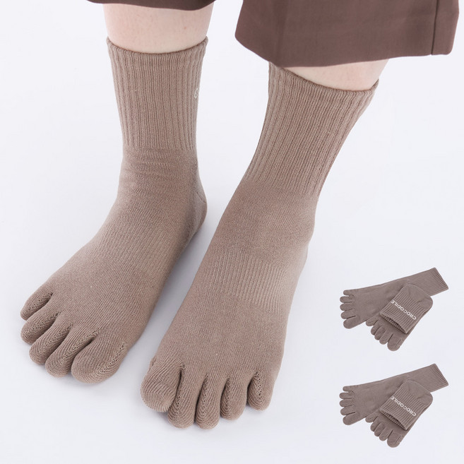 크로커다일 숨쉬는 발가락양말 브리토 여성 중목 2족 CD 381