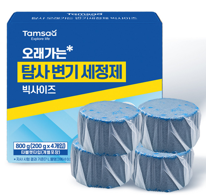 탐사 오래가는 변기세정제, 200g, 4개
