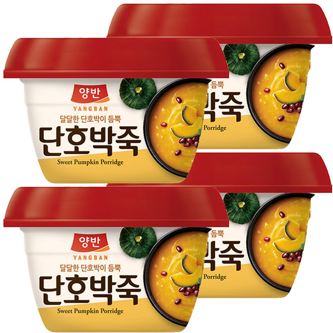 양반 단호박죽, 285g, 4개