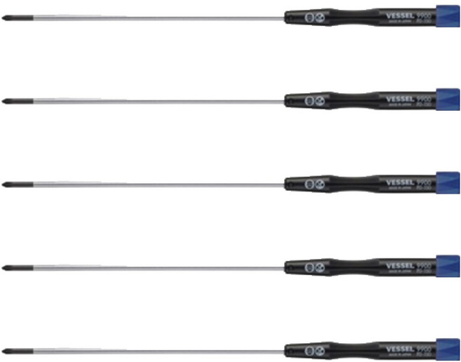 베셀 9900 정밀 드라이버 십자 150, 5개