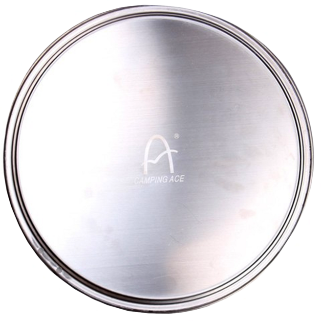 CAMPING ACE 野樂 不鏽鋼鐵板燒煎盤 厚度1.0mm 301不鏽鋼, 20cm, 1個