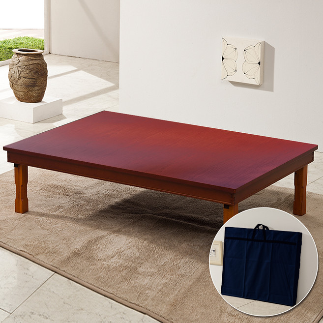 백수소반 국내제작 전통수공예 1200 대교자상 + 상커버 세트, 레드 1도