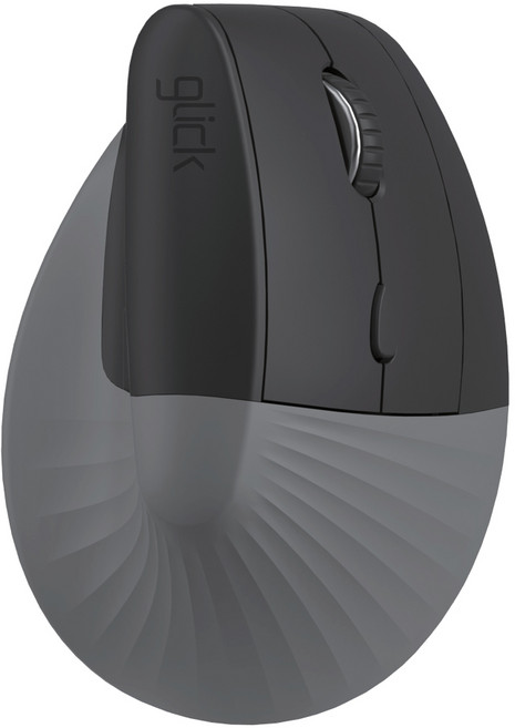 지클릭커 오피스프로 버티컬 도톰 쉬폰 무소음 인체공학 블루투스 무선 마우스, OP50, 딥그레이
