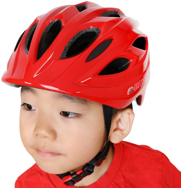 데이오프 아동용 인몰드 자전거헬멧 MT-309, 빨강, 1개