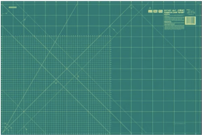 OLFA 專業裁布墊 90 x 60cm 精準耐用 適用於服裝拼布手工藝, 綠色