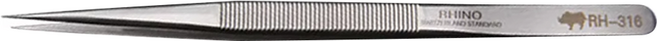 PRO RHINO TOOLS 犀牛鑷子 加長鑷子 RH-316 165mm, 1支, 銀色