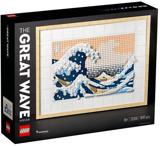 LEGO #31208 ART藝術系列 樂高積木玩具, 葛飾北齋 神奈川沖浪裏 Hokusai The Great Wave, 1盒