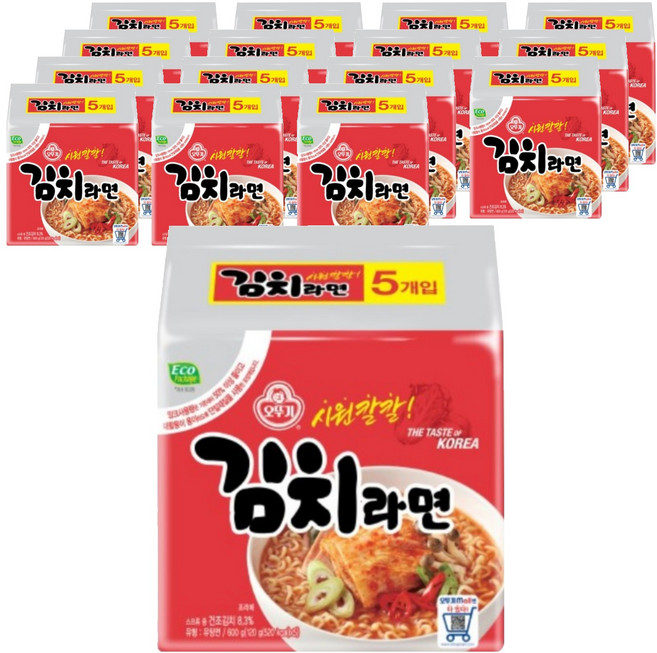 오뚜기 김치라면 120g, 80개