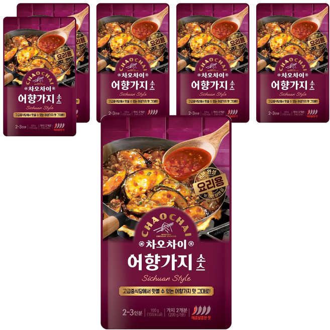 차오차이 어향가지 소스, 100g, 6개