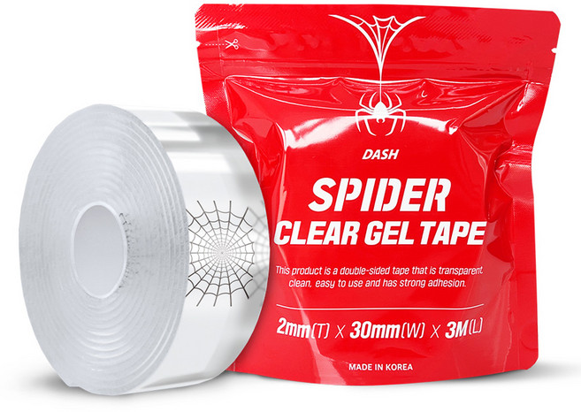 대쉬 스파이더 클리어 겔 양면 테이프, 1개
