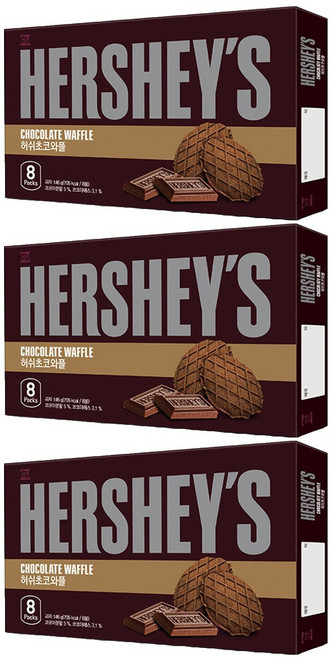 허쉬 초코 와플, 146g, 3개