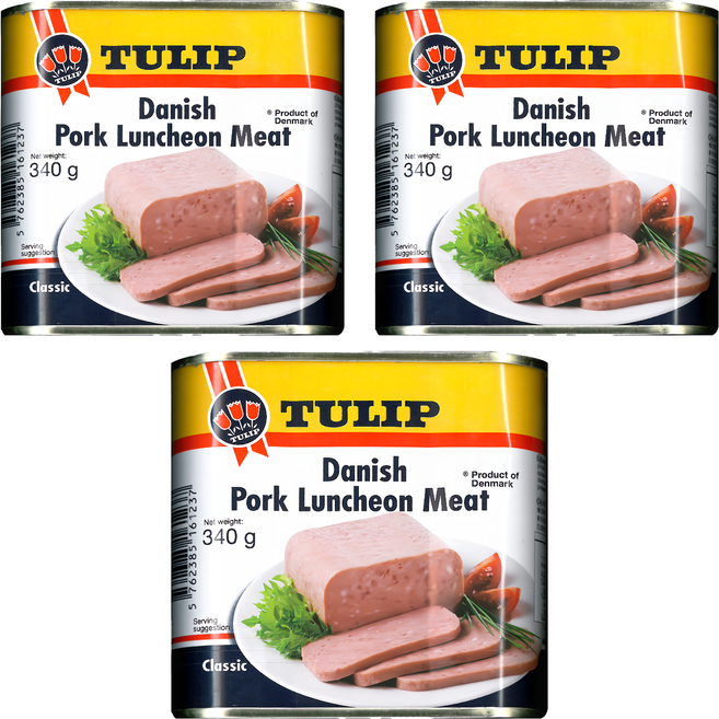 TULIP 豬肉餐肉, 340g, 3罐
