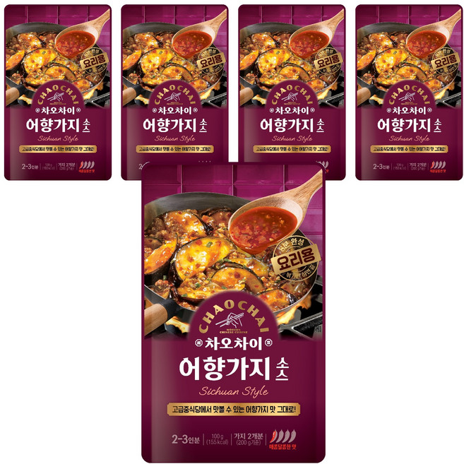 차오차이 어향가지 소스, 100g, 5개