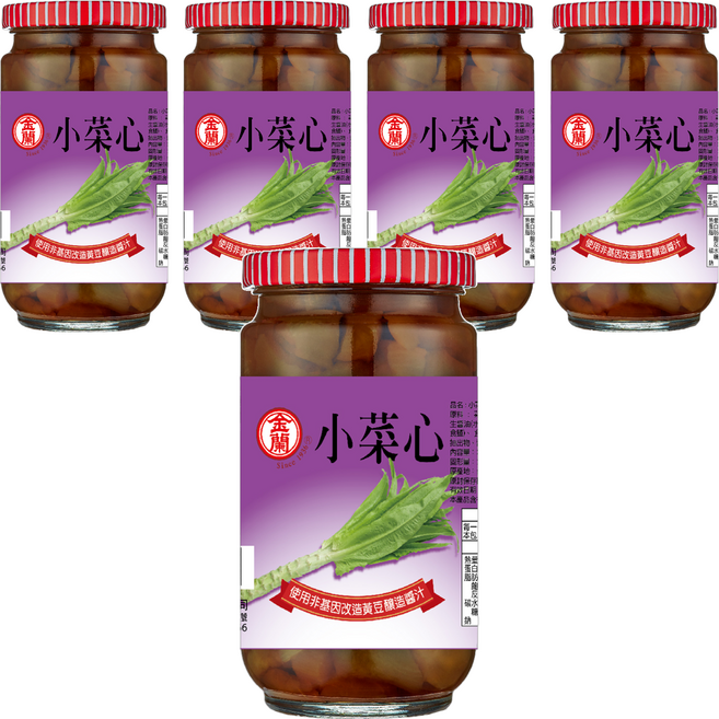 KIMLAN 金蘭 小菜心, 396g, 5罐