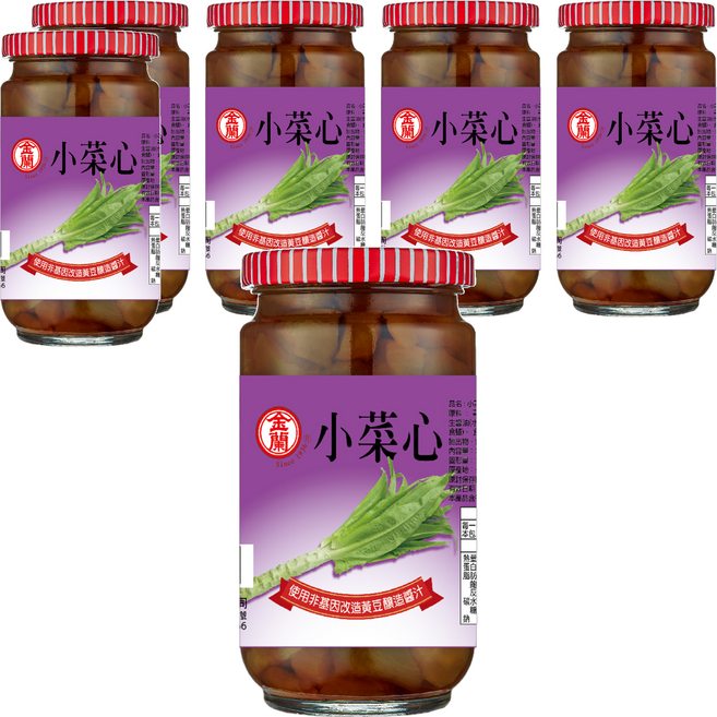 KIMLAN 金蘭 小菜心, 396g, 6罐