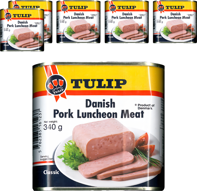 TULIP 豬肉餐肉, 340g, 6罐