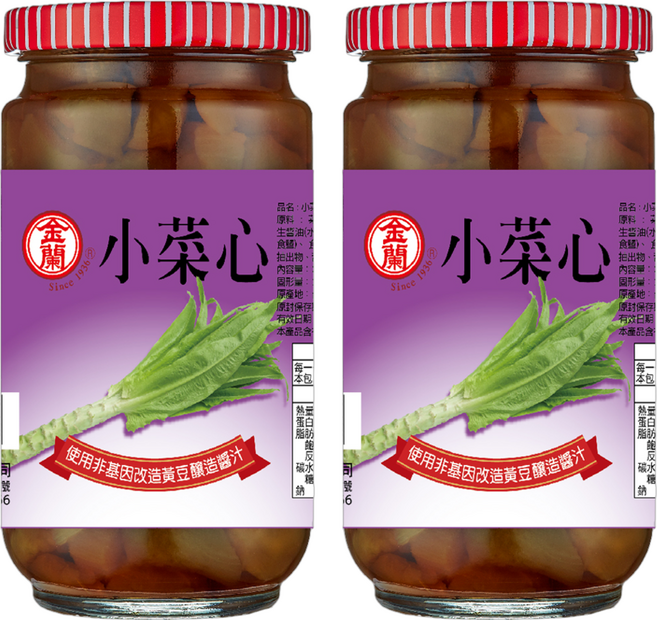 KIMLAN 金蘭 小菜心, 396g, 2罐