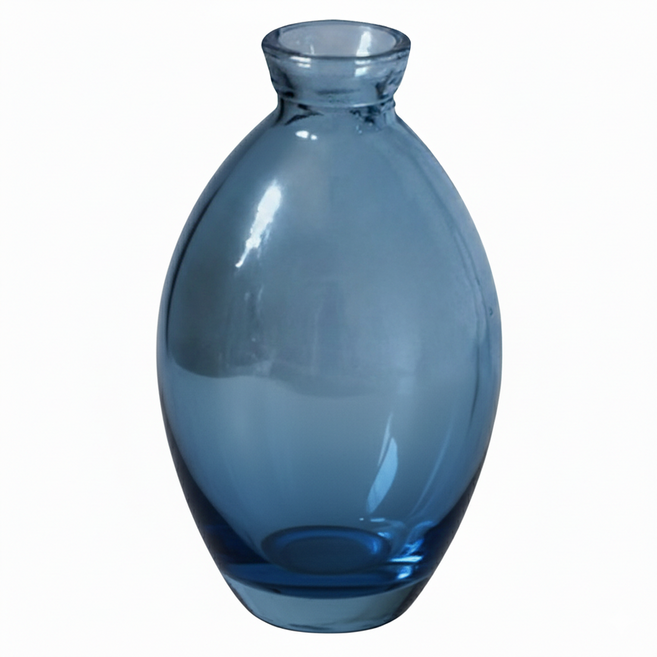 空氣選物 水滴玻璃花瓶_水藍高瓶, 1個, 水藍