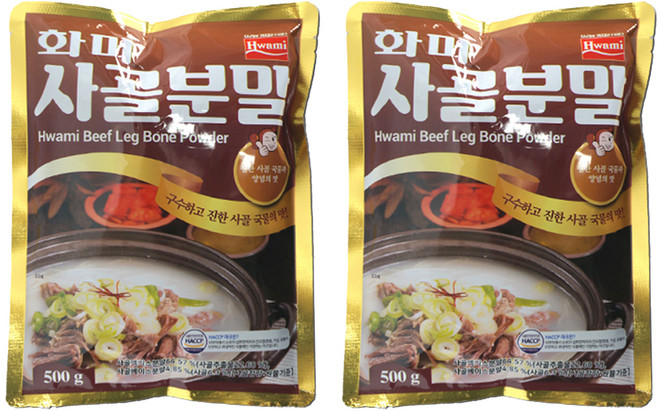 화미 사골분말, 500g, 2개