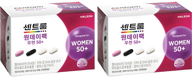 센트룸 원데이팩 우먼50+, 30회분, 2개