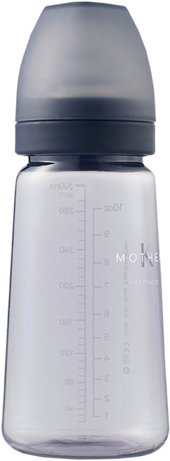 MOTHER-K 精粹極簡PPSU奶瓶 不含奶嘴, 夜幕藍, 280ml, 1個