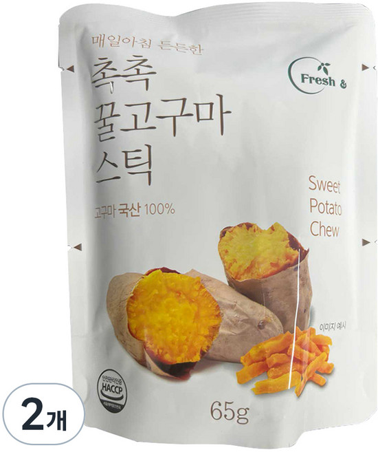 촉촉 꿀고구마 스틱, 65g, 2개