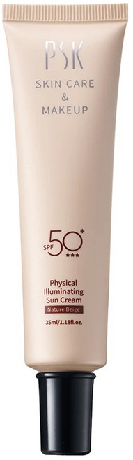 PSK 深海美肌專家 純物理全能潤色隔離霜 SPF50+, 自然色, 1條