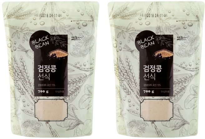 태광선식 검정콩 선식, 700g, 2개