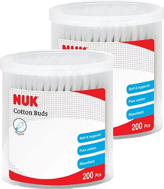 NUK 嬰兒用棉花棒, 200支, 2盒