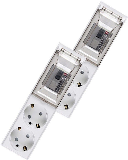 이어지다 배선차단 고용량 멀티탭 2구 OSB223, 2.5m, 2개