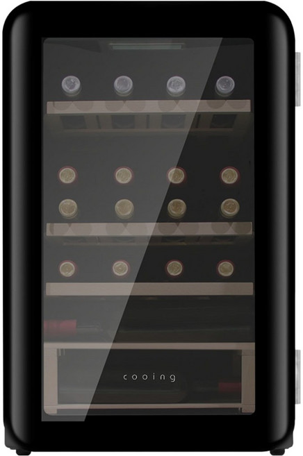 쿠잉전자 와인셀러 자가설치 20병, 블랙, WC-20BK