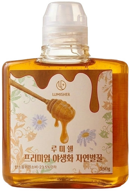 Lumishell 頂級野花天然蜂蜜, 350g, 1個
