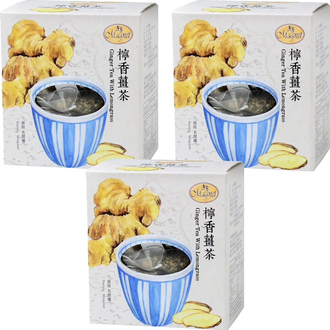 Magnet 曼寧 檸香薑茶, 3g, 15包, 3盒
