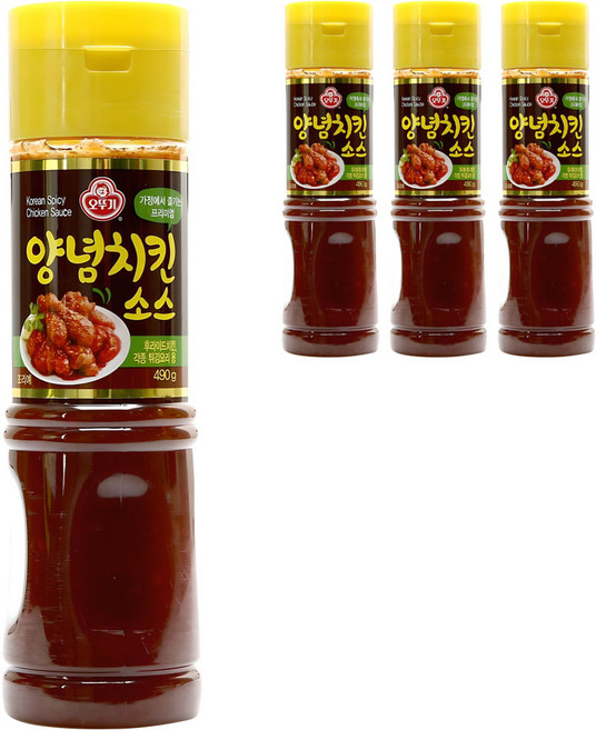 오뚜기 양념치킨 소스, 490g, 4개