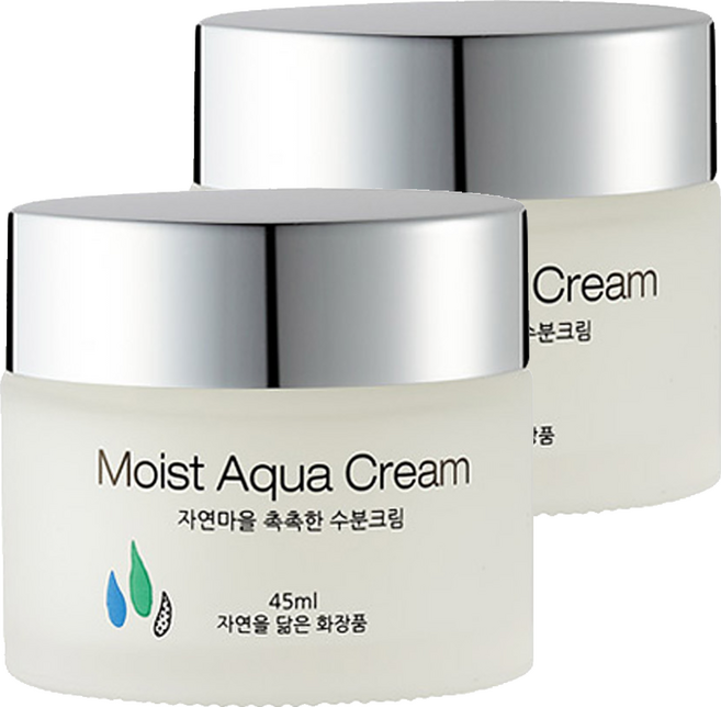 Jayeonmaeul 촉촉한 수분크림, 45ml, 2개