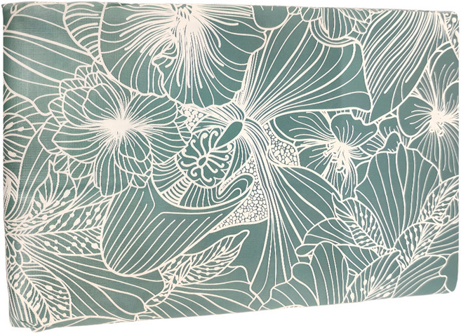 Casa Bella 美麗家居 北歐風防水桌巾, 140 x 220cm, 湖綠三色堇, 1個