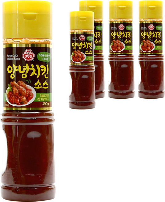오뚜기 양념치킨 소스, 490g, 5개