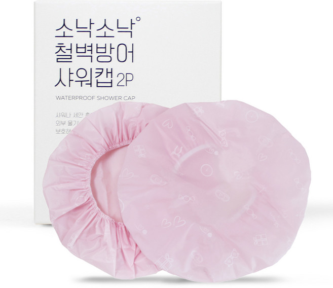 소낙소낙 철벽방어 샤워캡 26 x 26 x 0.5 cm, 2개
