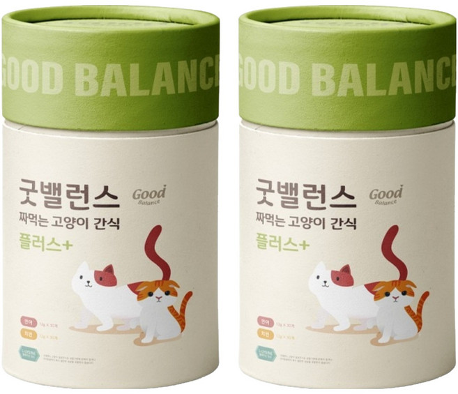 굿밸런스 고양이 짜먹는 간식 플러스, 연어 + 치킨, 12g, 120개