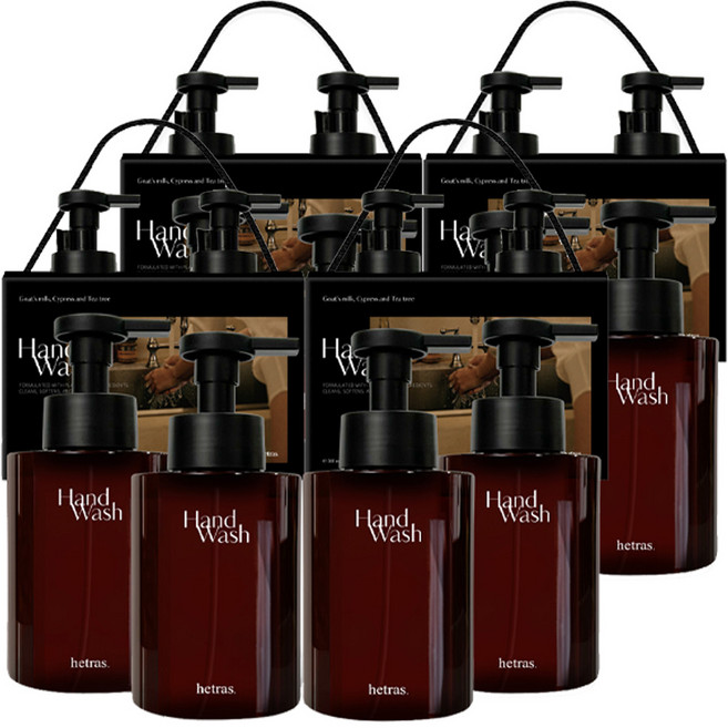 hetras. 山羊乳香水洗手慕斯 No.10 鬱金香沐浴, 515ml, 8瓶