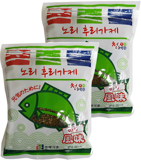 천혜식품 노리 후리가케, 500g, 2개