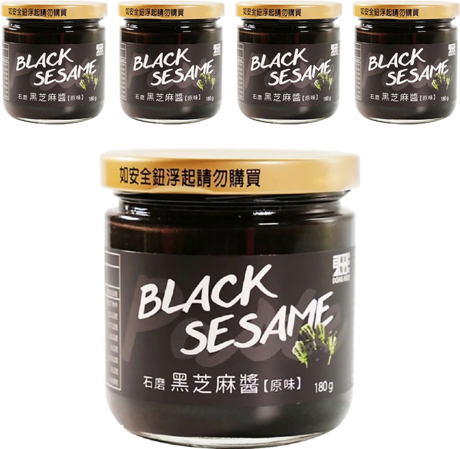東和製油 黑芝麻醬, 180g, 5罐